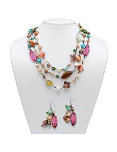 She'll and Lucite Jewelry Set by PalmBeach Jewelry