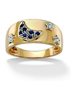 Moon & Stars Ring by PalmBeach Jewelry