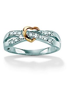 Diamond Accent Heart Ring by PalmBeach Jewelry