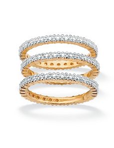 Set of 3 Eternity Rings by PalmBeach Jewelry