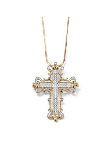 Diamond Accent Cross Pendant by PalmBeach Jewelry