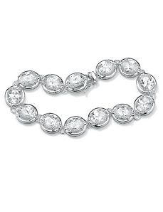Cubic Zirconia Tennis Bracelet by PalmBeach Jewelry