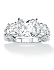Cubic Zirconia Ring by PalmBeach Jewelry