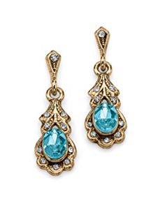 Birthstone Pierced Earrings by PalmBeach Jewelry