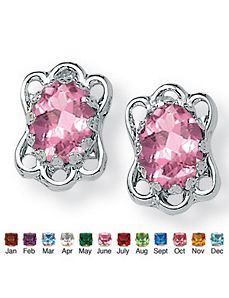 Birthstone Earrings by PalmBeach Jewelry