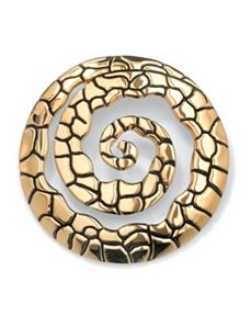 Textured Concentric Pendant by PalmBeach Jewelry