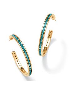 Birthstone Pierced Earrings by PalmBeach Jewelry