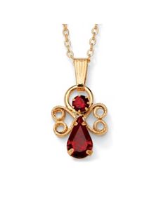 Birthstone Angel Pendant by PalmBeach Jewelry