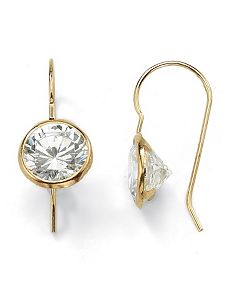 Round Cubic Zirconia Stud Earrings by PalmBeach Jewelry