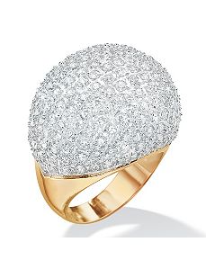Cubic Zirconia Dome Ring by PalmBeach Jewelry