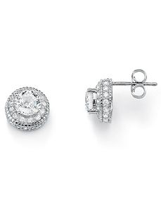 Cubic Zirconia Earrings by PalmBeach Jewelry