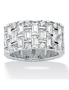 Cubic Zirconia Eternity Band by PalmBeach Jewelry