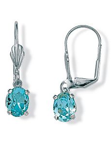 Birthstone Pierced Earrings by PalmBeach Jewelry