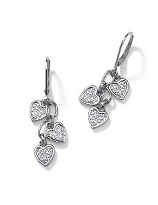 Diamond Accent POS Pierced Earrings by PalmBeach Jewelry