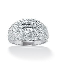 Diamond Accent Dome Ring by PalmBeach Jewelry