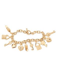 Crystal Charm Bracelet by PalmBeach Jewelry