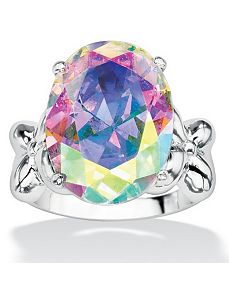 Aurora Borealiscubic zirconia Ring by PalmBeach Jewelry