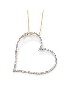 Diamond Accent Heart Pendant by PalmBeach Jewelry