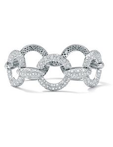 Cubic Zirconia Pave Bracelet by PalmBeach Jewelry