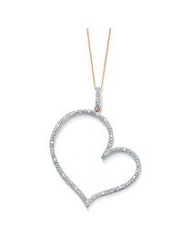 Diamond Heart-Shaped Pendant by Palm Beach Jewelry