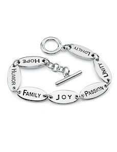 Inspirational Two-Sided Bracelet by PalmBeach Jewelry