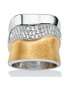 Cubic Zirconia Pave Band by PalmBeach Jewelry