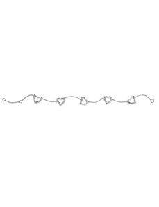 Multi-Heart Ankle Bracelet by PalmBeach Jewelry
