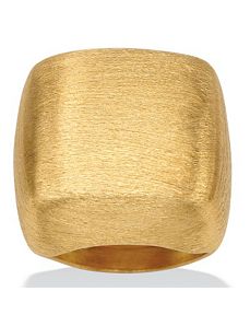 Squared Dome Ring by PalmBeach Jewelry