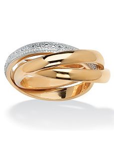 Diamond Accent Rolling Ring by PalmBeach Jewelry