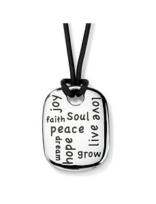 Multi-Message Inspirational Pendant by PalmBeach Jewelry