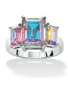 Aurora Borealiscubic zirconia Ring by PalmBeach Jewelry