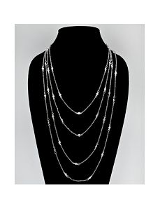 Cubic Zirconia Station Necklace by PalmBeach Jewelry