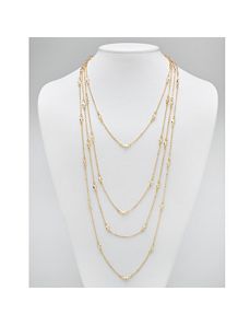 Cubic Zirconia Station Necklace by PalmBeach Jewelry