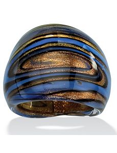 Multi-Colored Glass Dome Ring by PalmBeach Jewelry