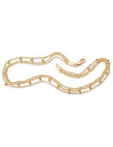 Triple-Strand Ankle Bracelet by PalmBeach Jewelry