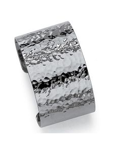 Hammered-Style Cuff Bracelet by PalmBeach Jewelry