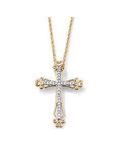 Diamond Accent Cross Pendant by PalmBeach Jewelry