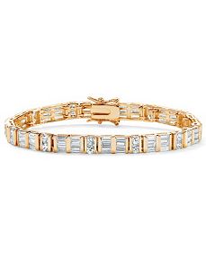 Cubic Zirconia Tennis Bracelet by PalmBeach Jewelry