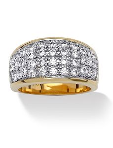 Cubic Zirconia Pave Ring by PalmBeach Jewelry