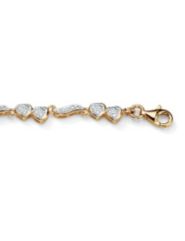 Diamond Heart and Wings Anklet by Palm Beach Jewelry