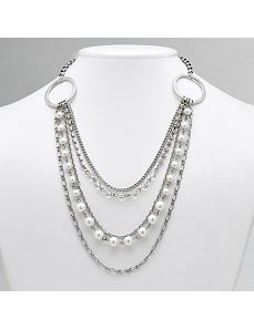 Multi-Strand Rhinestone Necklace by PalmBeach Jewelry