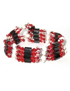 Beaded Hematite Necklace/Bracelet by PalmBeach Jewelry