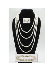 Cultured Freshwater Pearl Set by PalmBeach Jewelry