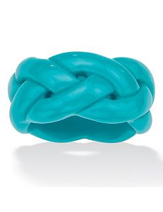 Viennese Turquoise Braided Band by PalmBeach Jewelry