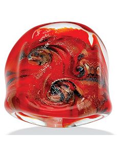 Red Glass Ring by PalmBeach Jewelry