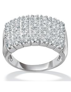 Diamond Pave Cluster Ring by PalmBeach Jewelry