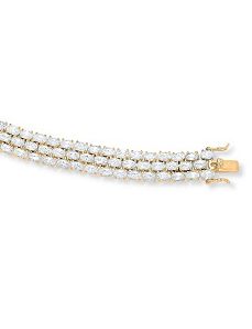 Cubic Zircnoia Bracelet 8 1/2" by PalmBeach Jewelry