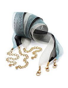 Set of 3 Organza Ribbon Necklaces by PalmBeach Jewelry