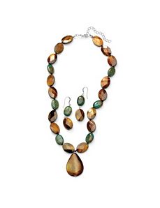 Jasper and She'll Jewelry Set by PalmBeach Jewelry