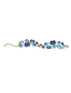 Blue Geometric Bracelet by PalmBeach Jewelry